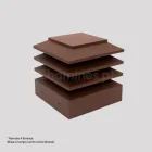 Chaminé Alumínio Texturado Corten - Chamines.pt