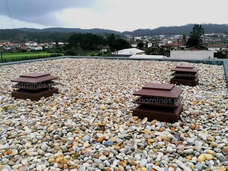 CHAMINÉS — Chamines.pt Chaminés em Alumínio Texturado Corten
